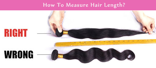 How To Measure The Length Of Human Hair Weave Bundles?